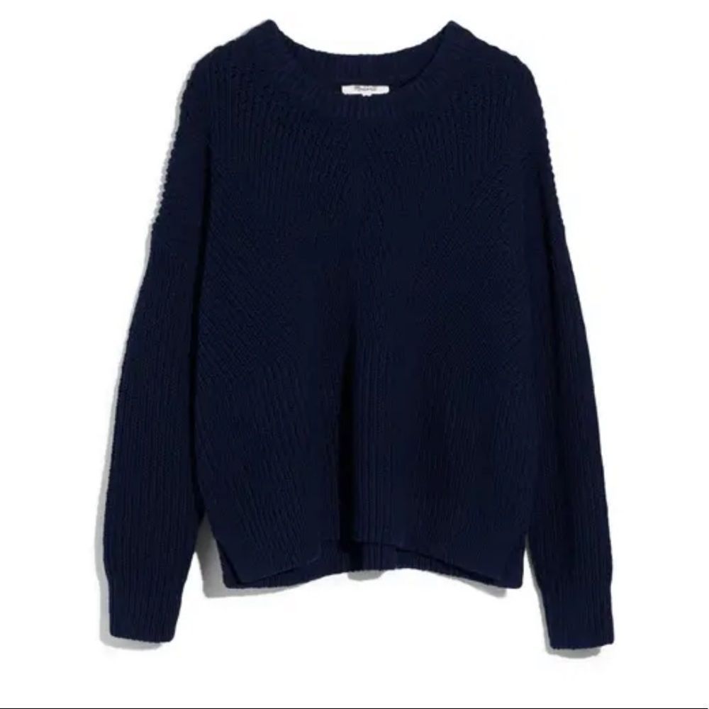 Madewell Joslin Pullover Sweater in Navy
